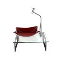 Ver imagem 1 de Kit Cuba de Vidro 10mm Vermelho Ferrari Tampo 40cm Incolor com Suporte Torneira Valvula