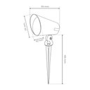 Ver imagem 2 de Espeto Spot Led Opus Copa Jardim 7w 3000k Preto Bivolt Ip65 Ops87456