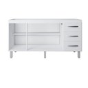 Ver imagem 4 de Balcão 160cm Emily 03 Portas e 03 Gavetas com Pia e Cuba Ghelplus Branco Moblis