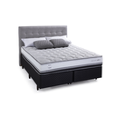 Ver imagem 1 de Conjunto Box Sommier Conceito + Colchão Idea 1634 Casal 1,38x1,88 Molas Ensacadas Herval Preto - Sue