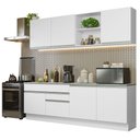 Ver imagem 3 de Armário de Cozinha Completa 240cm Branco Glamy Madesa 06