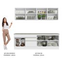 Ver imagem 6 de Armário de Cozinha Completa 240cm Branco Glamy Madesa 06