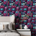 Ver imagem 7 de Papel de Parede Gamer 3d Grafite Arte Pintura Realista Rosa e Azul Lavavel Varias Cores Quarto 12m