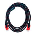 Ver imagem 1 de Cabo HDMI 3,0 Metros Malha de Nylon: Conexão Resistente