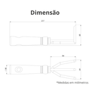 Ver imagem 3 de Ancinho de 3 Dentes Standard para Jardim Cabo de Madeira Nobre Durín