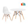 Kit Infantil - Mesa Eames Junior Branco + 1 Cadeira Eames Junior Branco - 1