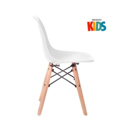 Kit Infantil - Mesa Eames Junior Branco + 1 Cadeira Eames Junior Branco - 4