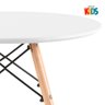 Kit Infantil - Mesa Eames Junior Branco + 1 Cadeira Eames Junior Branco - 8