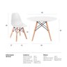 Kit Infantil - Mesa Eames Junior Branco + 1 Cadeira Eames Junior Branco - 10