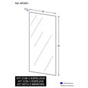 Ver imagem 2 de Espelho Decorativo de Vidro Retangular 40 X 20 Cm