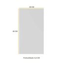 Ver imagem 3 de Espelho Decorativo de Vidro Retangular 40 X 20 Cm