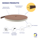 Ver imagem 3 de Moldura Roda Meio Eva Autocolante Sol 3,5cmx5mm 5 Metros - Marrom