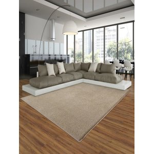 Tapete São Carlos Ecletik Macio Bege Forrado 2,00x2,50