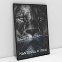 Ver imagem 1 de Quadro Motivacional em Telas Canvas Mantenha o Foco TaColado Moldura Flutuante 4,5cm Preta 120 x 80c