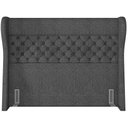 Ver imagem 6 de Kit Cabeceira Cama Box Casal 160cm Madrid com Puff Recamier Santorini Linho Chumbo