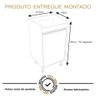 Tanque De Lavanderia 22 Litros Com Gabinete 100% MDF Cor:PretoCinza - 6
