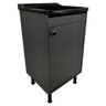 Tanque De Lavanderia 22 Litros Com Gabinete 100% MDF Cor:PretoCinza - 1