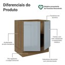Ver imagem 5 de Balcão de Cozinha 70 Cm 2 Portas (sem Tampo) Rustic/cinza Lux Madesa Rustic/cinza
