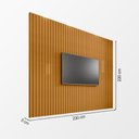 Ver imagem 4 de Painel Tv Roma sem Prateleira para Sala e Quarto Design Moderno Decorativo - Cinamomo