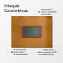 Ver imagem 3 de Painel Tv Roma sem Prateleira para Sala e Quarto Design Moderno Decorativo - Cinamomo