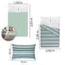 Ver imagem 5 de Jogo de Cama King Size Algodão 180 Fios 4 Peças Estampado