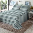 Ver imagem 2 de Jogo de Cama King Size Algodão 180 Fios 4 Peças Estampado