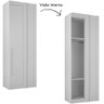 Guarda Roupa Modulado Individual Canto Orion Branco 1 Porta Leifer Móveis - 2