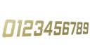 Ver imagem 3 de Número 130mm Garbo Font - Ouro Escovado 6