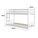 Ver imagem 3 de Beliche Solteiro em Madeira Maciça Helena