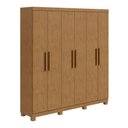 Ver imagem 2 de Guarda-roupa Casal Jazz 6 Portas 3 Gavetas 73939.58 Amêndoa Clean - Móveis Lopas