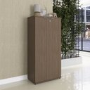 Ver imagem 1 de Armário Alto para Escritório com 2 Portas Pivotantes P25 Marrom/Walnut