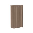 Ver imagem 3 de Armário Alto para Escritório com 2 Portas Pivotantes P25 Marrom/Walnut