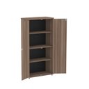 Ver imagem 5 de Armário Alto para Escritório com 2 Portas Pivotantes P25 Marrom/Walnut