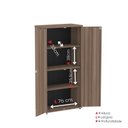 Ver imagem 7 de Armário Alto para Escritório com 2 Portas Pivotantes P25 Marrom/Walnut