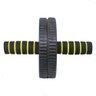 RODA DE ABDOMINAL / LOMBAR KIT COM TAPETE SIX PACK ACADEMIA:Amarelo - 2