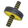 RODA DE ABDOMINAL / LOMBAR KIT COM TAPETE SIX PACK ACADEMIA:Amarelo - 3