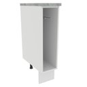 Ver imagem 1 de Balcão Porta-Pano Madesa para Cozinhas Glamy, Agata e Stella 20 cm (Com Tampo) Branco