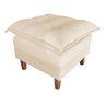 Poltrona de Amamentação Reclinável Sofá Cama com Puff Bege Bz Decor - 4