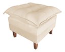 Ver imagem 4 de Poltrona de Amamentação Reclinável Sofá Cama com Puff Bege Bz Decor