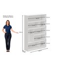 Ver imagem 4 de Estante de Escritório para Livros com 8 Nichos 120cm Multimóveis Crrui-EST003 Branco