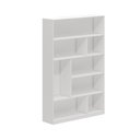 Ver imagem 2 de Estante de Escritório para Livros com 8 Nichos 120cm Multimóveis Crrui-EST003 Branco