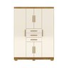 Guarda Roupas Taurus Imperial 6 Portas 3 Gavetas - com Chave para Quarto de Casal:nature Champanhe - 2