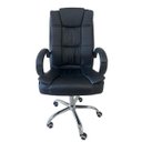 Ver imagem 1 de Cadeira Presidente Escritório Executiva Premium Courino Ergonômica Relax Preta