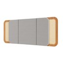 Ver imagem 6 de Kit Cabeceira Tela Natural 170cm + 2 Mesas de Cabeceira MDF Cor:Freijó