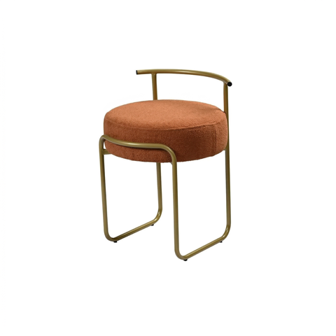 Banqueta Moderna Estofada:sued Terracota