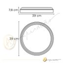 Ver imagem 5 de Luminária de Teto Plafon Redondo Sobrepor Ø39 Led Multicor 3 em 1 Bivolt 25w Moderno