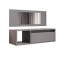 Ver imagem 1 de Penteadeira Camarin Suspenso Espelho 1p Nicho Quarto Mayumi 90cm M12 - D'Rossi