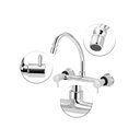 Ver imagem 2 de Torneira Misturador Parede Cozinha Arejador Art.cromado 1/4v