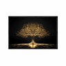 Quadro Decorativo - Arvore da Vida Dourada Art050 - Vidro com Impressão Uv - 60x40cm - 1