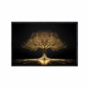 Ver imagem 1 de Quadro Decorativo - Arvore da Vida Dourada Art050 - Vidro com Impressão Uv - 60x40cm